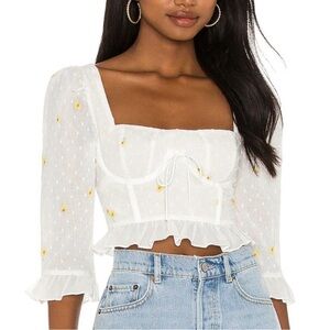 For Love and Lemons Crop Top